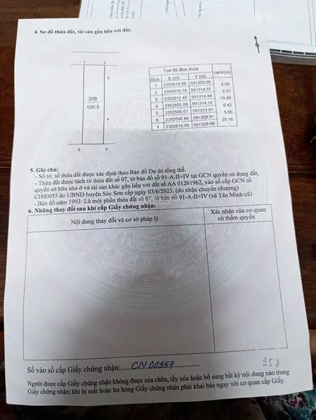 Dt 100,5 m2 tại xuân dục, tân minh. đường trước đất rộng 4,5 m. cách đường tỉnh lộ 296 150 m