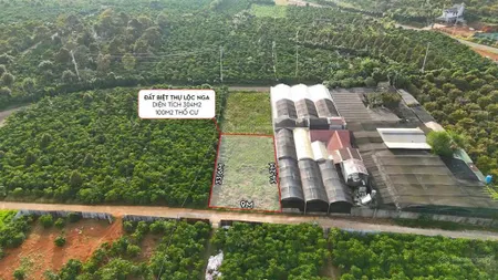 Bán đất bảo lộc dt 304m2 ngang 9m dài 34,2m đường trịnh hoài đức phường b'lao tp bảo lộc 1tỷ440