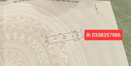 Bán đất 68.5m² ngang 4.2m giá 595 triệu Xã Trung Giã