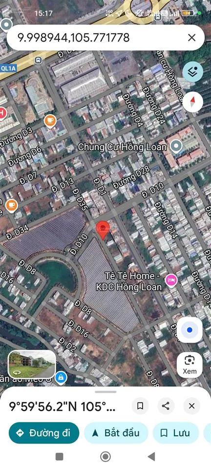 Nền mặt tiền đường d35 khu dân cư hồng loan 80 m 2,9 tỷ gần bến xe mới, tp cần thơ