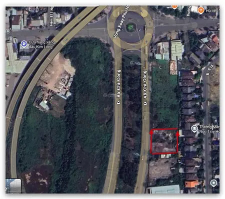 2.000m2 mt võ chí công ngay vòng xoay ph 45x45 ~ 2000m2, 950m2 thổ cư, showroom gara vip 55tr/m2