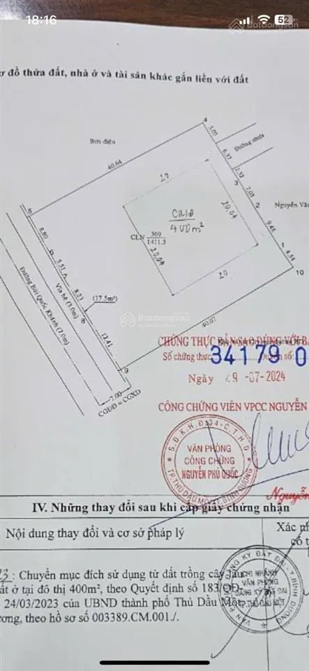 Mặt tiền bùi quốc khánh phường chánh nghĩa, vị trí trung tâm nhất bình dương. 0933 292 ***
