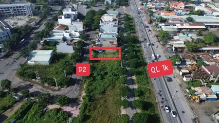 Bán lô đất hai mặt tiền mặt tiền quốc lộ 1k, khu tđc châu thới đại học quốc gia hcm
