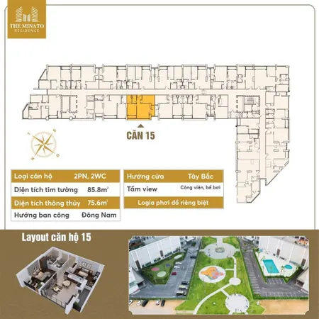 Bán căn hộ the minato residencechuẩn sống nhật giữa lòng tp hải phòng. căn 2n ck 20% chỉ từ 3tỷ1