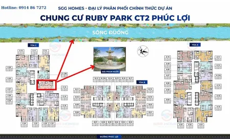 Căn 3pn ruby park long biên view sông & bể bơi nội khu cực thoáng giá tốt nhất 5,5 tỷ
