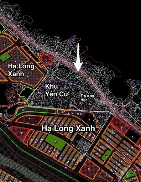 Đất mặt đường dự án hạ long xanh đại yên
