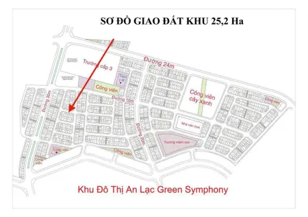 Em bán nhanh lô đất 89m2, đẹp không lỗi lầm, giá 165 thấp nhất khu 25,2ha đất dịch vụ vân canh