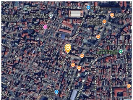 Bán đất 20.3m² giá 5 tỷ Phường Bạch Mai, nhà không sổ