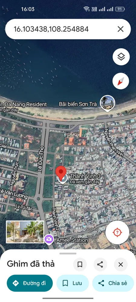Bán đất Thành Vinh 3, Sơn Trà, 100m2 - Giá 8,6 Tỷ