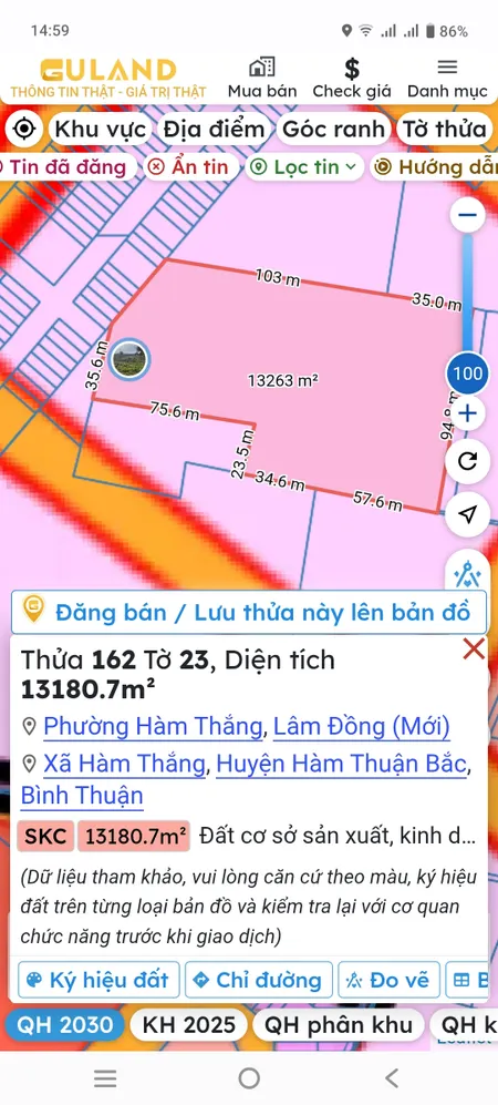 Đất hàm thắng, Lâm Đồng