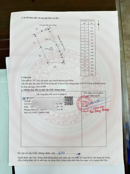 Bán đất 7152.9m² giá 1.59 tỷ Xã Ea Kar