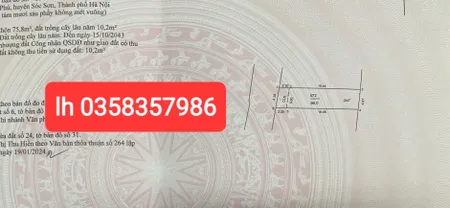 Bán đất 86m² ngang 4.58m giá 2.84 tỷ Xã Kim Anh