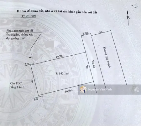 Lô đất biệt thự 143.1m2 siêu hiếm đối diện trường học thành tô hải an. tđc sao sáng