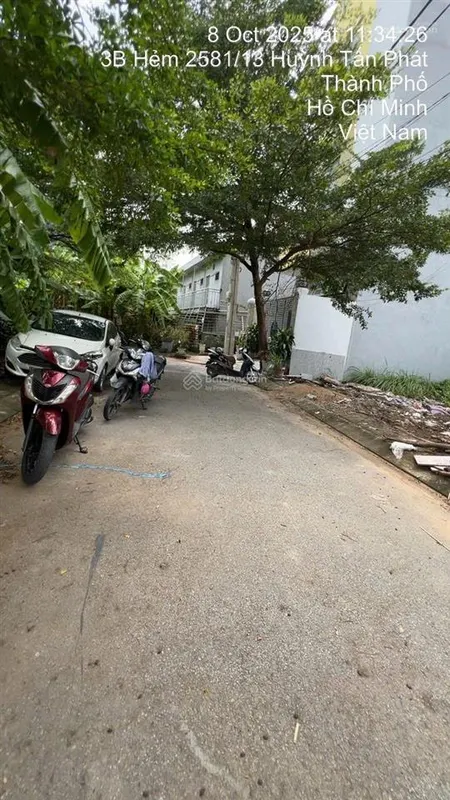 Bán đất nền xe hơi ngay đất 4,2 tỷ 83,4m đừng huỳnh tấn phát nhà bè