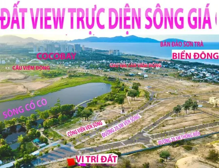 Đất view trực diện sông cổ cò mà lại cách biển 800m chỉ 3,55 tỷ