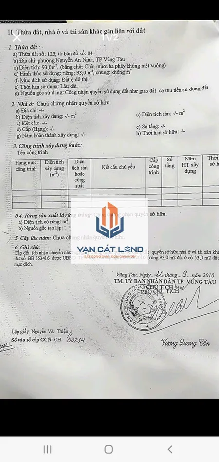 Bán nhà hẻm Nguyễn Hới, phường Nguyễn An Ninh - 4.7 tỷ - 93 m2