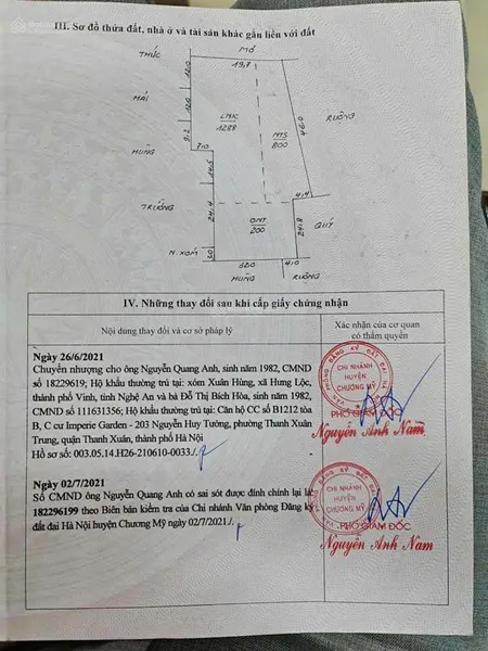 Chỉ nhỉnh 8 tr/m2 có ngay lô 2280m2 đẹp tại xuân mai, ô tô vào tận nơi, có 200m2 thổ cư