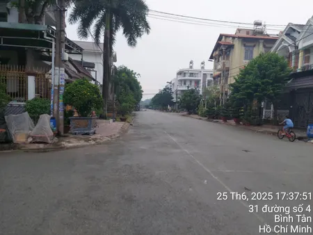 BÁN NHÀ 2 TẦNG 189 M2, MẶT TIỀN 9M TẠI ĐƯỜNG SỐ 4 KHU NHÀ Ở VĨNH LỘC A, BÌNH CHÁNH, HCM