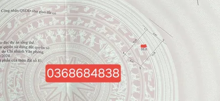 Bán đất 56m² ngang 5.5m giá 4.7 tỷ Xã Thư Lâm