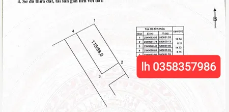 Bán đất 88m² ngang 6.11m giá 2.29 tỷ Xã Nội Bài