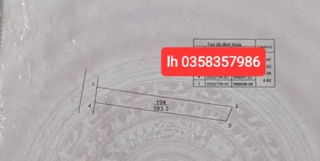 Bán đất 193m² ngang 4.82m giá 5.79 tỷ Xã Sóc Sơn