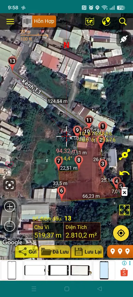 Bán đất 2800m² ngang 16m giá 21 tỷ Xã Hưng Long