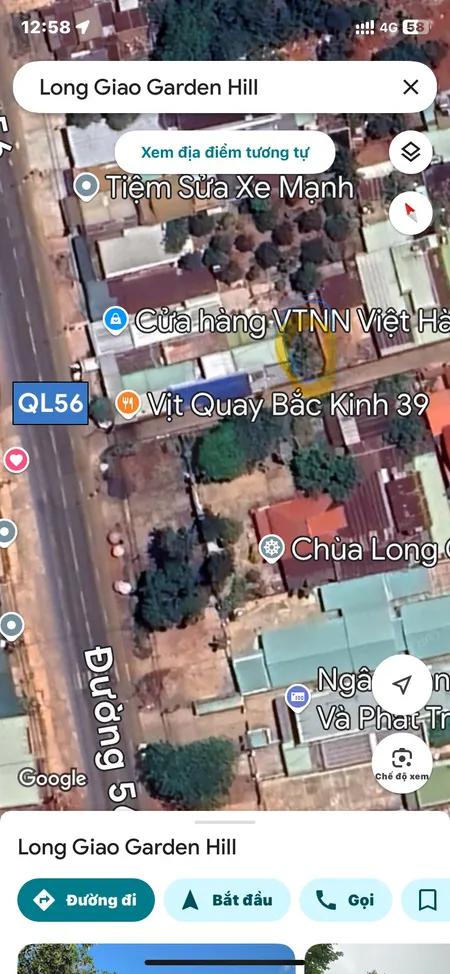 Bán đất 206.6m² ngang 10,6m Xã Cẩm Mỹ