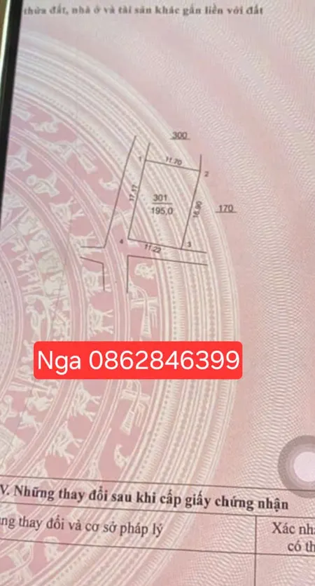 Bán đất 195m² ngang 11,2m giá 5.4 tỷ Xã Kim Anh