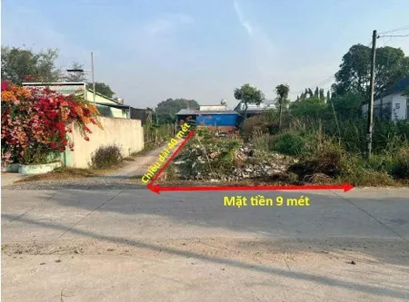 Bán đất góc 2 mặt tiền sát đường Nguyễn Thị Nê xã Phú Hòa Đông Củ Chi TPHCM, DT: 9x40m.