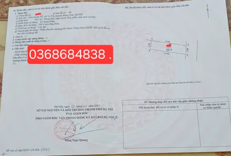 Bán đất 59.5m² ngang 3.95m giá 4.8 tỷ Xã Đông Anh
