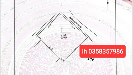 Bán đất 250m² ngang 16.34m giá 2.5 tỷ Phường Bách Quang