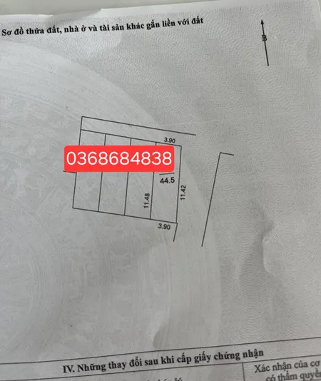 Bán đất 45m² ngang 3.9m giá 2.7 tỷ Xã Thư Lâm