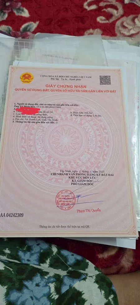 DT 384 MV giá bán 500 tr dân cư đông gần xã thạnh lợi đường xe hơi có bớt lộc