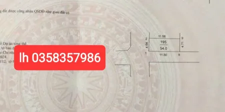 Bán đất 54m² ngang 4.65m giá 1.9 tỷ Xã Đa Phúc