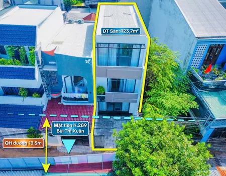 Bán nhà 3 Tầng Trung Tâm Thành Phố Bui thị xuân Mặt Tiền Kiệt chính, tại Tp Huế
