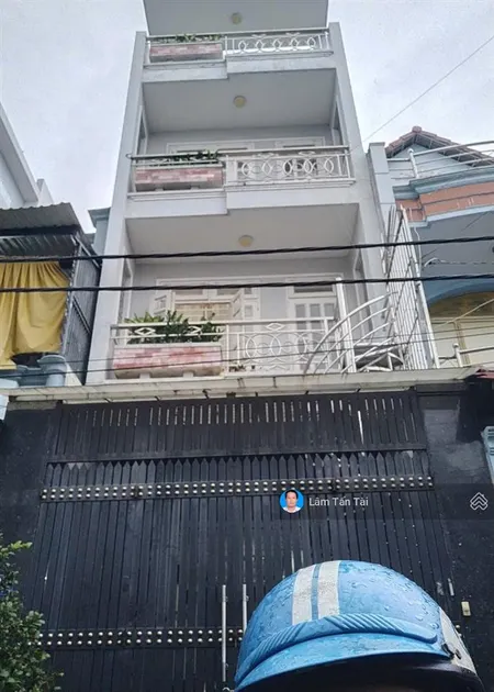 13.5 giảm còn 12.7 tỷ, 100m2, 4 tầng, mặt tiền phân lô, bán nhà đường d10, tây thạnh