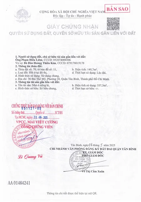 Bán Nhà Mặt Tiền 36 Bùi Thế Mỹ, P.10, Q. Tân Bình