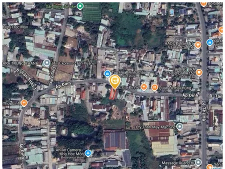 Bán đất 197.8m² ngang 8m Xã Hóc Môn