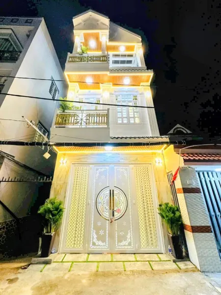 Bán nhà phố 3 tầng 60m - 6,950 tỷ hẻm xe hơi Huỳnh Thị Đồng - Dương Cát Lợi thị trấn Nhà Bè