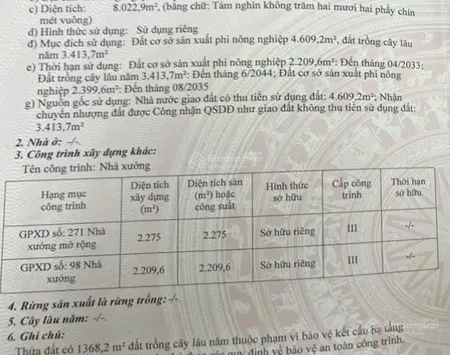 Bán nhà xưởng dt 8022m2 mặt tiền đt 831, tuyên bình, vĩnh hưng long an