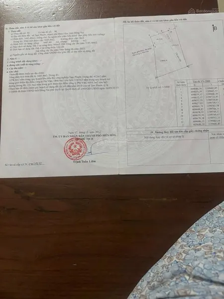 Cần thanh lý hơn 12775m2, 1.2mẫu, 10.5 tỷ đất tại tam phước quy hoạch skc, có 600m2 thổ cư