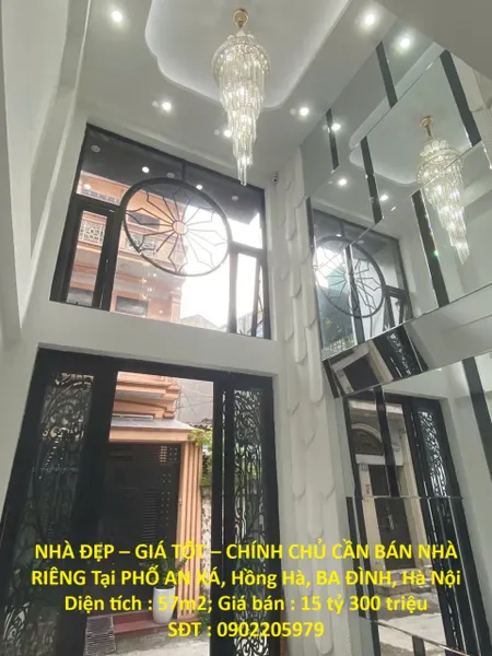 NHÀ ĐẸP – GIÁ TỐT – CHÍNH CHỦ CẦN BÁN NHÀ RIÊNG Tại PHỐ AN XÁ, Hồng Hà, BA ĐÌNH, Hà Nội