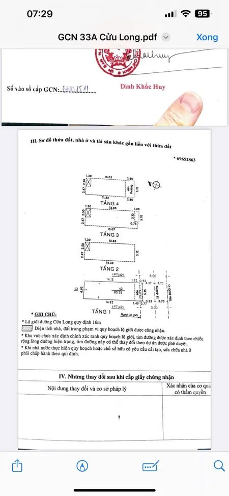 Bán Nhà Mặt Tiền 33A Cửu Long, Phường 2, Quận Tân Bình