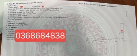 Bán đất 65m² ngang 4m giá 4 tỷ Xã Thư Lâm