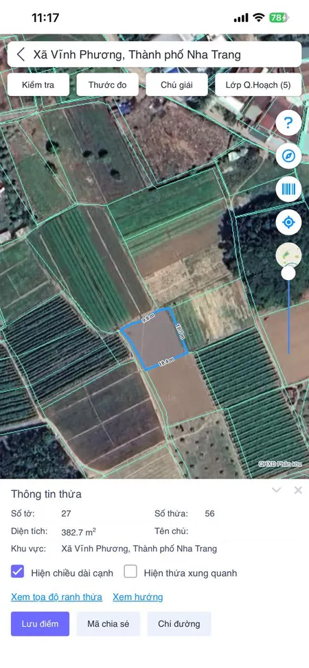 VPU76 Bán đát đường oto gần cụm công nghiệp Đắc Lộc - Vĩnh Phương