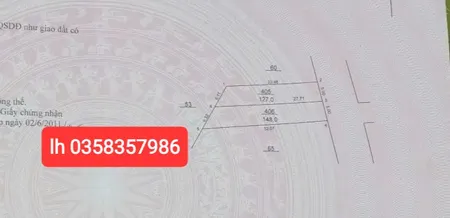 Bán đất 127m² ngang 5m giá 4.06 tỷ Xã Nội Bài