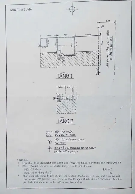Bán Nhà Mặt Tiền 14 Trần Quý Khoách, Phường Tân Định, Quận 1