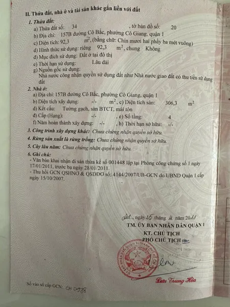 Bán Nhà Mặt Tiền 157B Cô Bắc, Phường Cô Giang, Quận 1