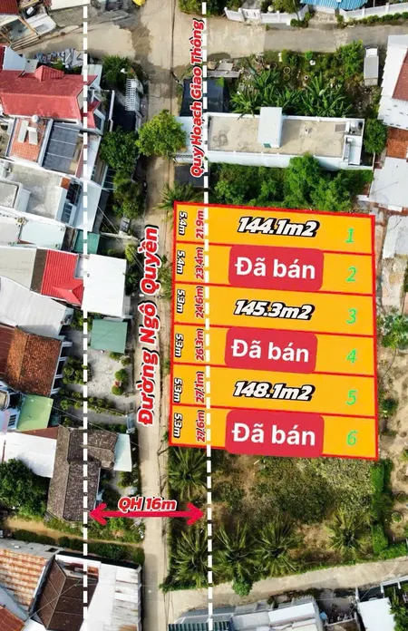 Bán đất mặt tiền Ngô Quyền rộng 7m gần QL1A xã Diên Khánh