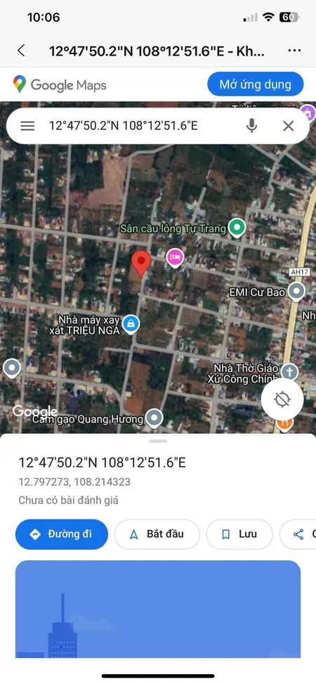 Bán đất 211.4m² giá 590 triệu Phường Cư Bao